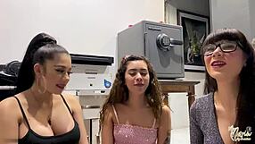 Latina Emo SURPRISES Neighbor SUCKING Dick And EATING Semen!