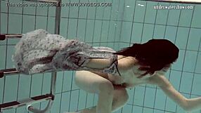 Loris Licicia swims naked underwater! So hot!