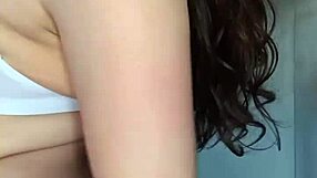 Sexy Latina roommate shows off her small tits and ass
