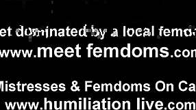 You join the girls in femdom humiliation
