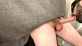 Gay amateur gets messy with gaycum in glory hole action