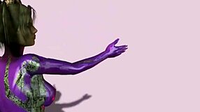 come on, slam your massive cock all the way down my virtual throat in this hentai scene