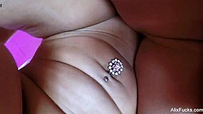 Beautiful big-boobed porn stars Alix Lynx and Cherie with wet pussy fuck on cam