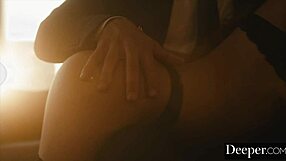 cecilia lion rides and bends in stockings