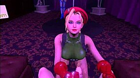 cammy white, ride that cock in virtual reality cosplay game