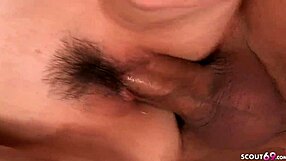 Skinny Japanese teen lured to fuck by old teacher during golf lesson