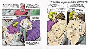 Mexican Cartoon Comic Shows Gordibuena Getting Eaten Out While Bent Over In Hentai Style