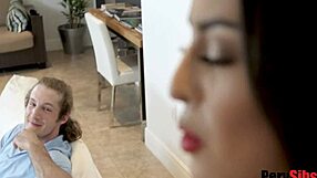 Taboo stepsister has hardcore oral sex to silence him