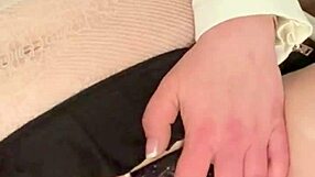 Sexy Brunette Milf Minxycme Passionately Sucks Dildo In Lesbian Play