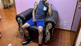 Hetero With Huge Dick Turns Gay In Casting Until He Cums On Model