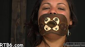 in this bdsm video, a couple engages in rough domination with blowjob and bondage leading to orgasm