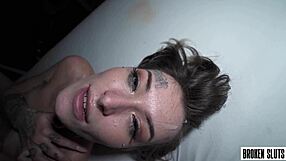 living school desk begs for throatpie