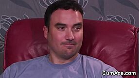 So, this foxy peach got a massive cumshot on her face, swallowed it all