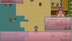 Sana's Big Tits Lactate in NTR Game!