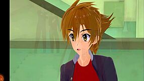 Wow, check out this anime blowjob parody