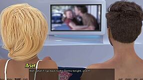 3D video of a blonde virgin’s first-time experience in the 58th episode of Stranded in Space
