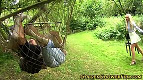 I swear, watching these les girls pissing and toying outside got me all messed up!