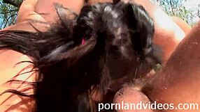 Wow, outdoor group anal with two teen sluts taking big cocks double!