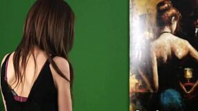 the wacky looker in a blowbang swallows all the cum on her face