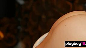 Gia Ramey Undresses Sexy Black Lingerie