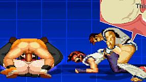 Man, yuri and rin got me hooked on this hentai game, ya know?