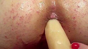 Elly Gets Her Ass Fucked By Dildo From Behind