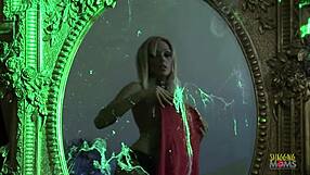 tanya tate in black fishnet gets pounded hard from behind in missionary