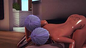 sexy femboy says, 'take my cum in your mouth'