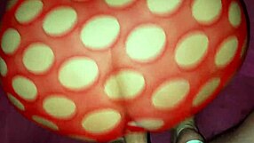 high heels and bodysuit overexcited him for a taboo creampie with mommy girlfriend