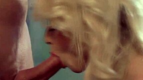 Blonde MILF teases with anal massage and blowjob