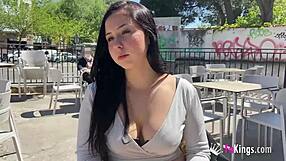 She's just 18 but craves her first cock in her ass