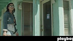 alexandra tyler exposes tits outdoor!