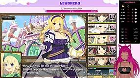 Vtuber Lewdneko Plays Evenicle, Showing Off Her Huge Tits - Part 18