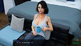 Milfy City Ep 38! Madrasta Deixou Olhar a Calcinha de Sara no Jogo Quente!