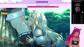 Vtuber Lewdneko Plays Evenicle, Showing Off Her Huge Tits - Part 18