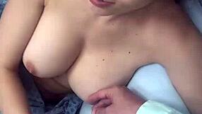 Caught In Public Hospital Masturbating And Giving Handjob On Phone With Big Cumshot.