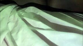 Big ebony cock threesome action