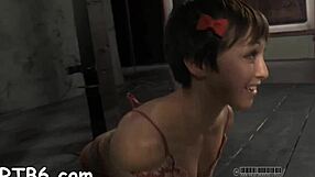 Beautiful woman gets flogged and has her breasts fondled while gagged