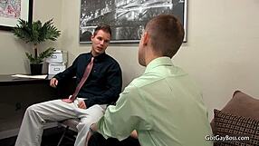 Dylan Chambers Fucking and Sucking Hot Gay Boys in Office