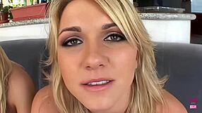 Two Blondes! Get Banged By Horny Guy!