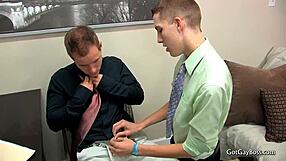 Dylan Chambers Fucking and Sucking Hot Gay Boys in Office