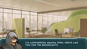 Star channel 34 part 83 features brunette in anime game adventure