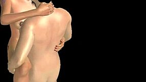 An animated porn video of a japanese man fucking indian girl in standing position?