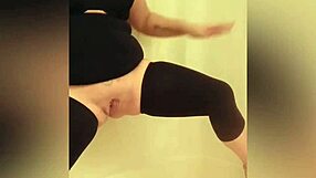 woman pissing in shower with dirty talk