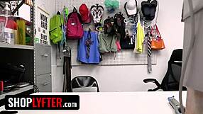 Slutty shoplifter gets punished and fucked by officer