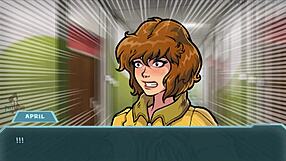 Star channel 34 part 83 features brunette in anime game adventure