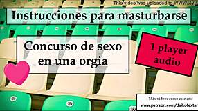 Hey, join this Joi sexual contest! Try to be the first to finish in this wild shemale orgy.