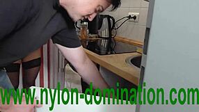 Nylon Domina Trains Her Submissive Housewife in Humiliation