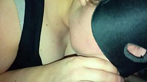 bbw hot wife giving sloppy blowjob with cumshot