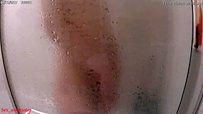 Hidden cam in the shower: amateur sex with strangers